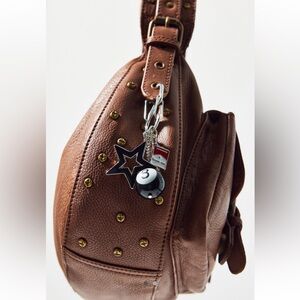 NWT Urban Outfitters 8 Ball Star Carabiner Keychain